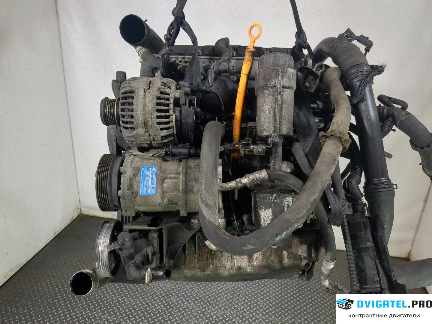 Двигатель Seat Alhambra 2000 - 2010 BVK 1.9 л., Дизель, TDI, артикул 8561639