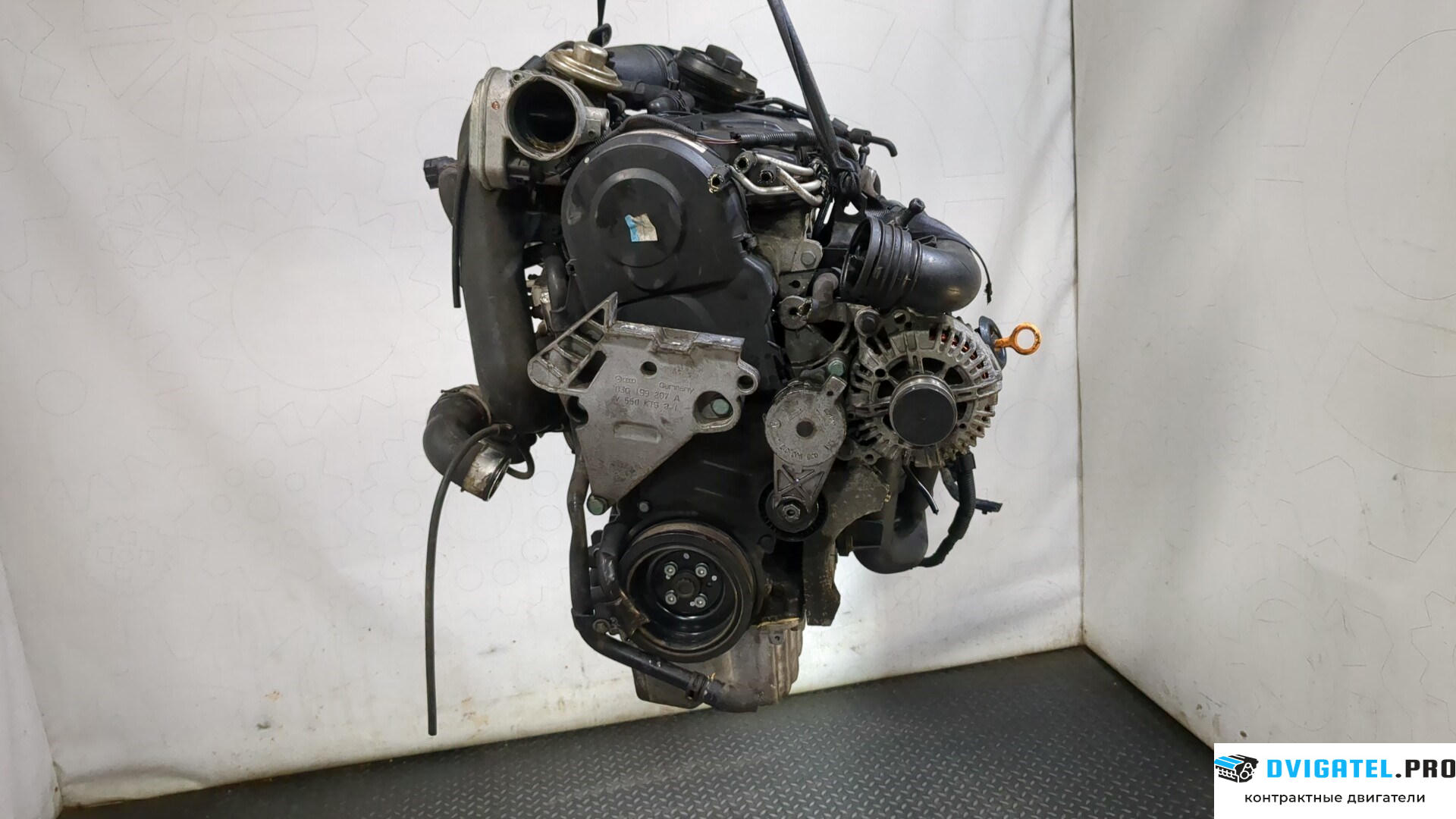 Двигатель Volkswagen Touran 2003 - 2006 BRU 1.9 л., Дизель, TDI, артикул 9287699